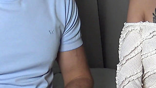 Extremely Shy Asian Girl's First Time Sucking Dick