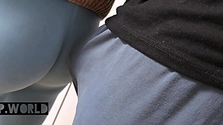 Stranger guy rub his dick in bus