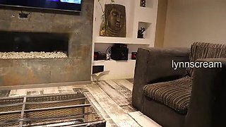 Lynn Scream: Petite Latina Maid Fucks Boss - Doggystyle POV Blowjob & Cum on Ass