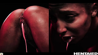 Alien Hunter Talia Mint Anal Creampie in 4k - Perfect Body Babe Fetish Solo