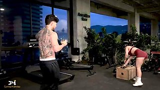 Gym to Bedroom: Danner Mendez Fucks Stranger Iris Rodriguez Rough - Big Booty Latina, Doggystyle, Creampie