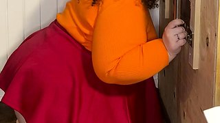 Jinkies- it looks to me like Velma had fun at my glory hole