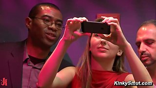 Huge natural juggs pounded and bound