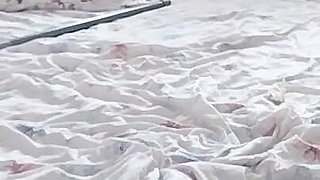 Sensual Massage of a Sexy Couple with Oil on the Body