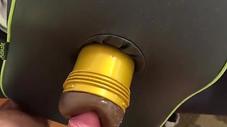 Horny Guy Fucks Fleshlight
