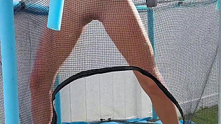 Peeing While Jumping on the Trampoline