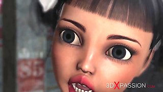 Ass Fuck. innocent college girl and a thick monster in the industrial zone