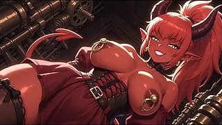 Busty Anime Demon Girls Like Noir Bounce Big Tits