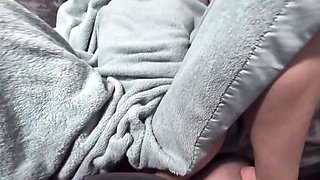 Missionary POV Fucking My Redhead Wife Under Blankets - Amateur Homemade Sex with Loud Moaning & Cumshot