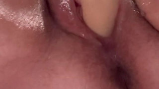 FTM fucks dildo