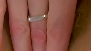 English MILF April Fingers Her Tiny Pussy Hole