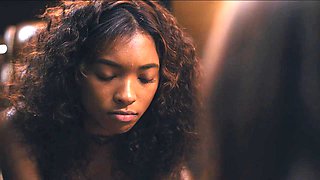 Blonde Futa with Small Tits Pounds Petite Black Barbie