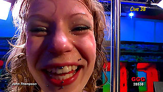 Ggg Live Bukkake - Slut Gets Face Flooded with Cum