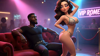 Ep 9-from Chubby & Ignored to Curvy Cock Tease-wife in Emerald Micro Bikini with a Handsome Black Man