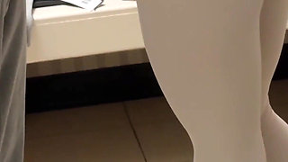 Fitting Room Manager Deep Throating Boss in the Fitting Room Big 8 Inch Dick