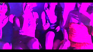 Candy Crush, Queen Kimi, Von Poison and Luna Olvr Smoking with Their Feet, Stripping and Kissing