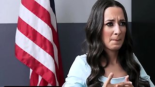 Cute lady in cop uniform wants a blowjob
