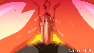 Shameless anime teen mind-blowing adult clip