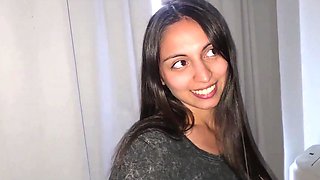 Sensual Latina Beauty Enjoys A Double Creampie During A Rainy Day Sex