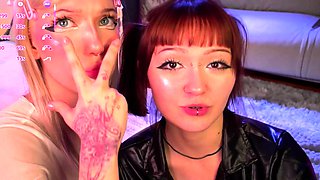 WY Tiny Teen Lesbian Toy and licking Time