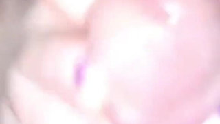 Purple Nighttime Footjob