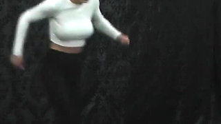 Under Nomi's Black Nike Sneakers