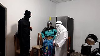 Amateur Latin Couple Cheating: Priest Allows Hot Wife to Fuck Lover Doggy Style - Real Homemade Sex