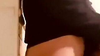 Horny Wife Eating Pussy in Kitchen, Horny, Against the Column I Put Him on His Knees to Suck Pussy