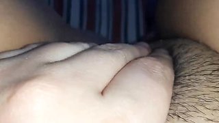 Innocent Unshaved Pussy Masturbation While Parents Are Away