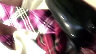 Masturbating in bathroom with her vibrator