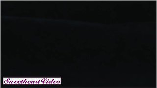 Rocky Emerson Sneaks Out Of Her Room To Join Bella Rolland For Some Lesbian Fun