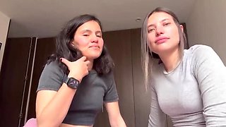 Scarlettandc Hot Latina Teens Lesbian Fingering and Tribbing Real Orgasm Homemade