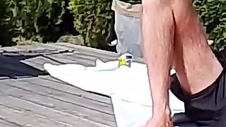 Vacation with Stepmom in the Backyard in Front of Neighbors