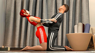 Fucked the yoga teacher on the pretext of learning yoga