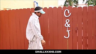 Little young small teen screwed by swimming instructor by the pool