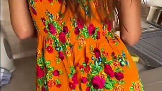 Tough Internal cumshot Plumb - Obedient Teenie Plumbed in her Kitchen Yoya Grey