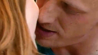 Sexy Redhead Girl with Beautiful Ass Fucked by Hard Cock Step Dad