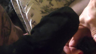 Goode Girl Nylonplay with Hubby's Cock and Balls