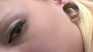 Two Blondes, One Red Toy - Short-haired Blonde Scissors Her Busty Girlfriend