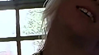 Bukkake Cum Rain for Blonde Girl