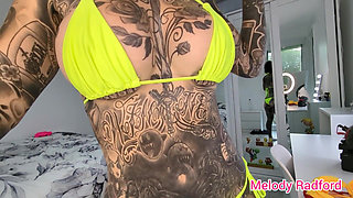 Red and Then Yellow Micro Bikini Try on Haul Melody Radford