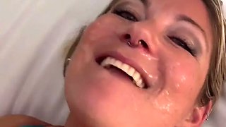 Milf is fucked by random guy in front of her husband