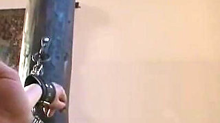 Humiliating stretching whipping