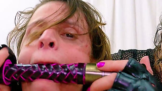 Heavy Lesbian Facesitting: Dominatrix Fucks Young Slave Girl's Face in BDSM