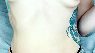 Small titted brunette amateur anal nailed at home