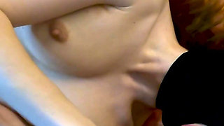 Slave's slobber head and stretched pussy destruction