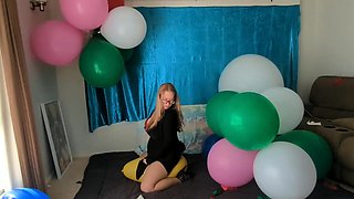 Solo brunette masturbation and striptease