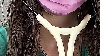 POV Professional Physical Exam in Green Scrubs
