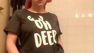 Pregnant Redhead Webcam Masturbation