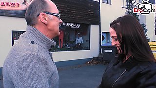 Old man persuades German woman to have sex on the street